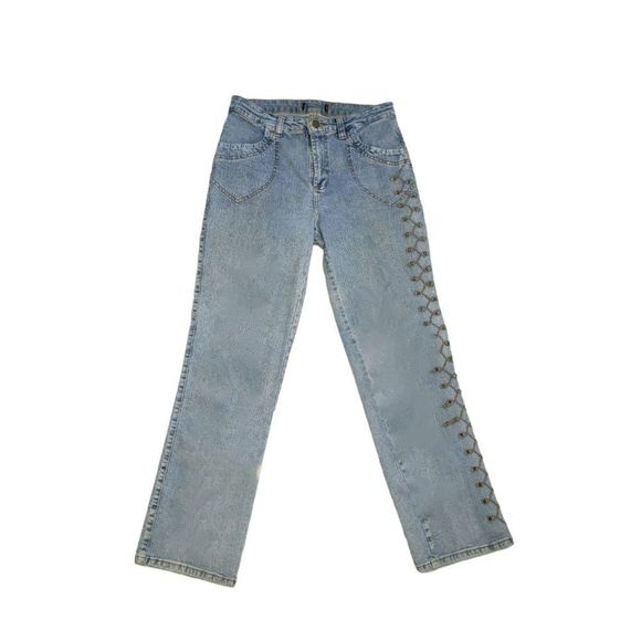 SANTANA Jeans Eruption Light Acid Wash from Brazil Size 42 - Picture 1 of 8
